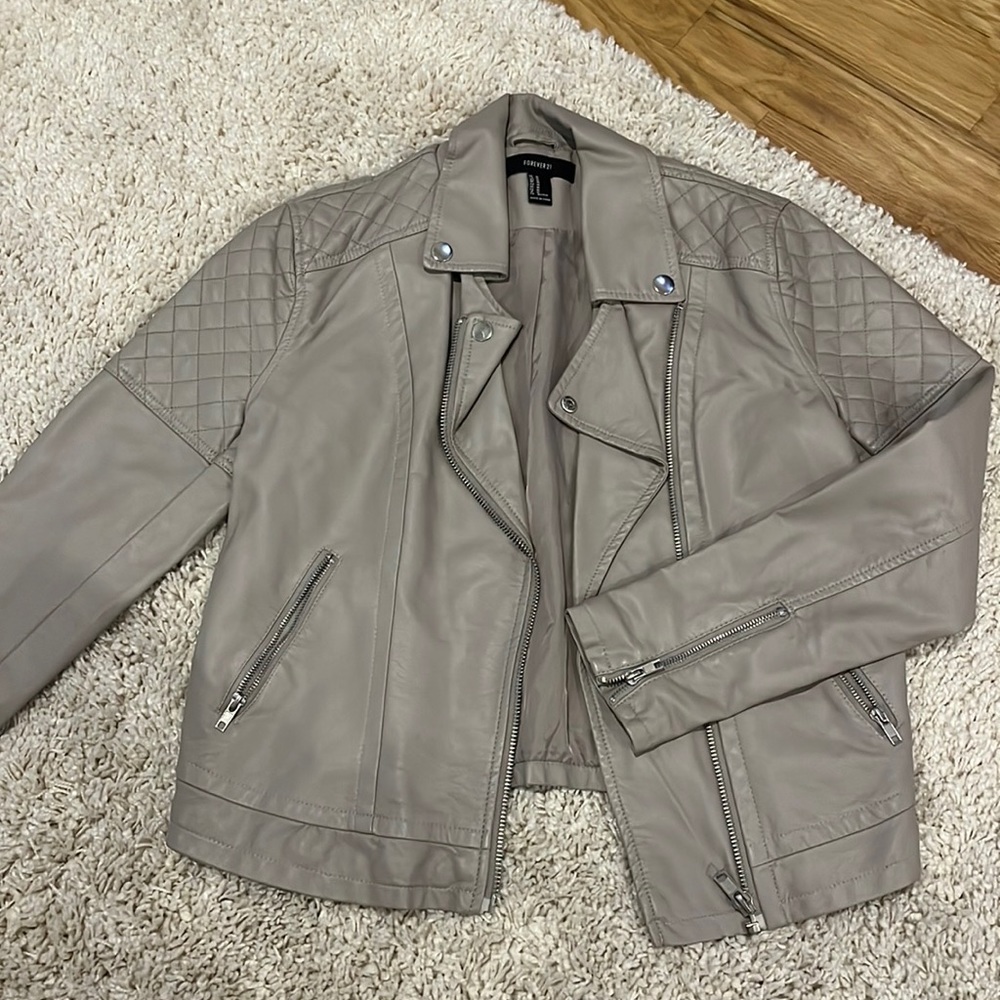 Faux Leather Jacket